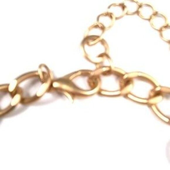 LOFT Cascading Jewel Green and Gold Tone Statement Necklace - Picture 2 of 5